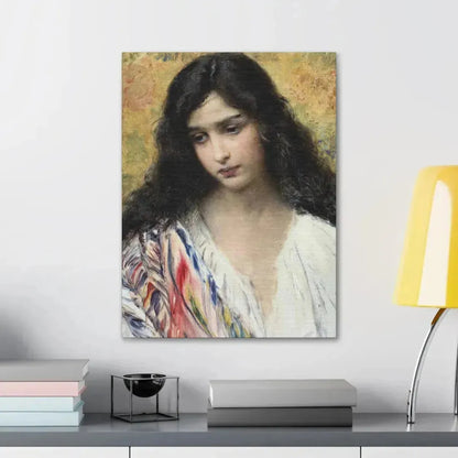 Konstantin Makovsky (1839-1915) Russian Beauty - Canvas Wall Art - The Sticker Space