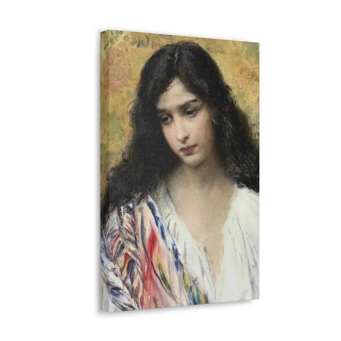 Konstantin Makovsky (1839-1915) Russian Beauty - Canvas Wall Art - The Sticker Space