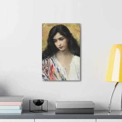 Konstantin Makovsky (1839-1915) Russian Beauty - Canvas Wall Art - The Sticker Space
