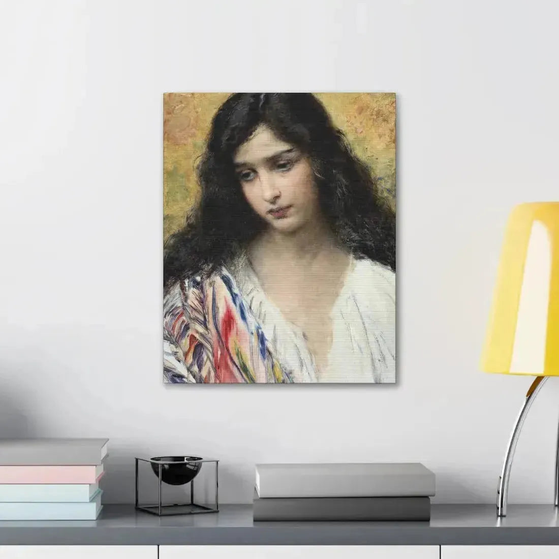 Konstantin Makovsky (1839-1915) Russian Beauty - Canvas Wall Art - The Sticker Space