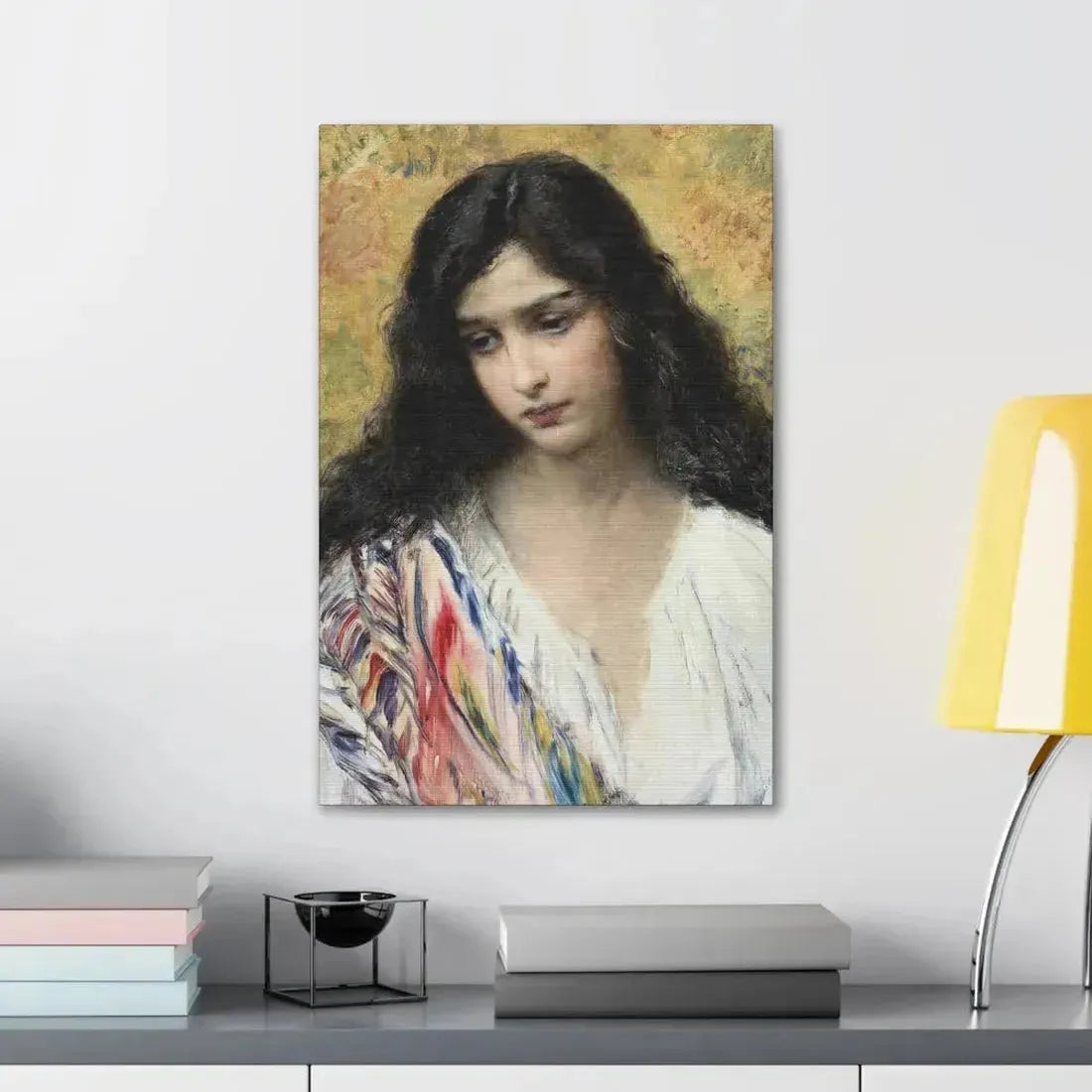 Konstantin Makovsky (1839-1915) Russian Beauty - Canvas Wall Art - The Sticker Space