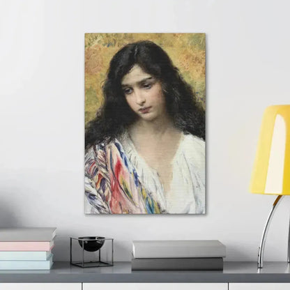 Konstantin Makovsky (1839-1915) Russian Beauty - Canvas Wall Art - The Sticker Space