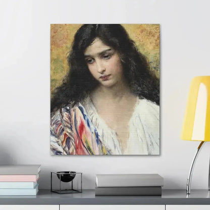 Konstantin Makovsky (1839-1915) Russian Beauty - Canvas Wall Art - The Sticker Space