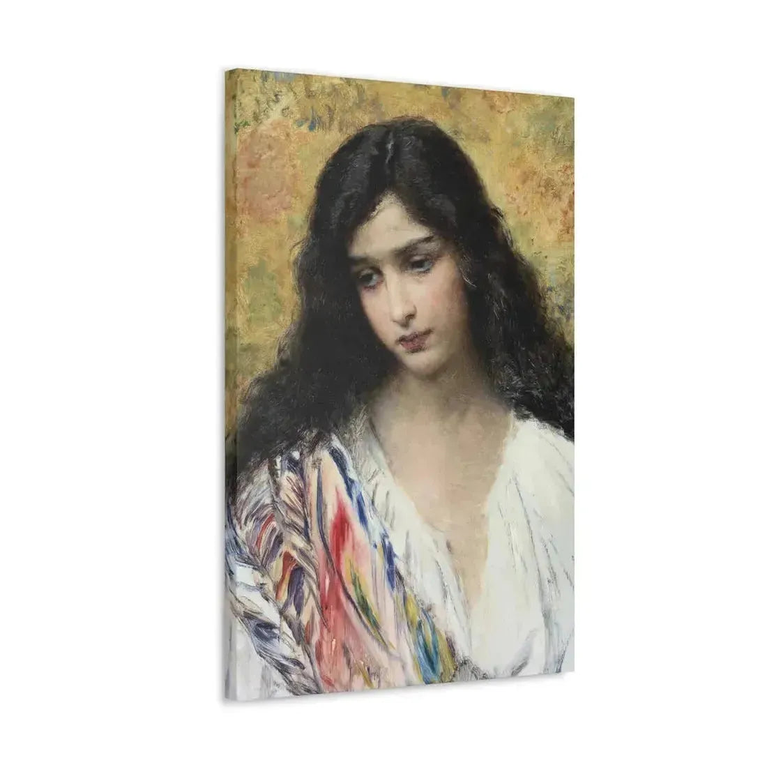 Konstantin Makovsky (1839-1915) Russian Beauty - Canvas Wall Art - The Sticker Space