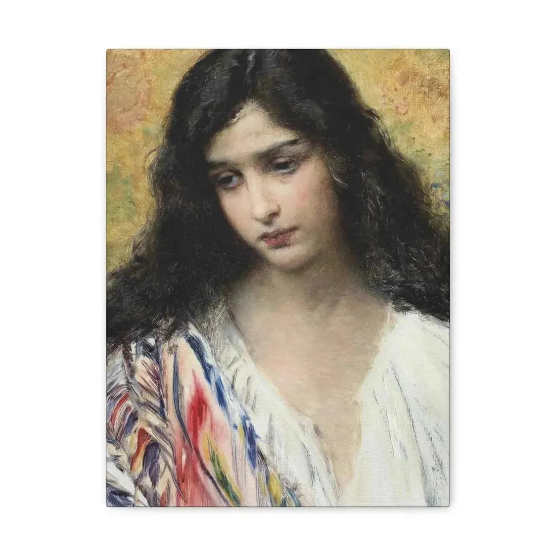 Konstantin Makovsky (1839-1915) Russian Beauty - Canvas Wall Art - The Sticker Space