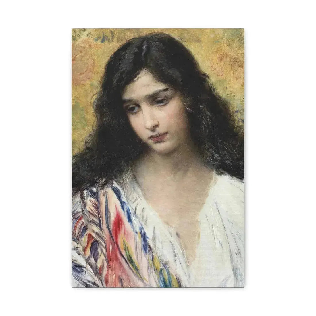 Konstantin Makovsky (1839-1915) Russian Beauty - Canvas Wall Art - The Sticker Space