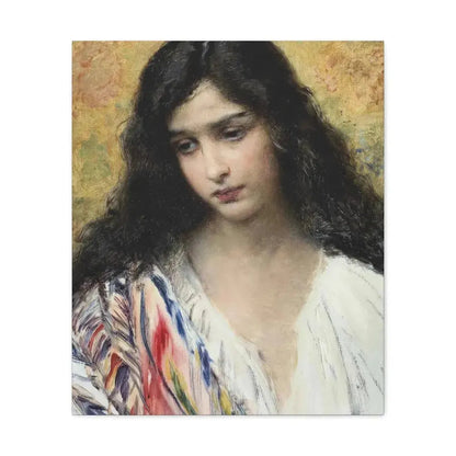 Konstantin Makovsky (1839-1915) Russian Beauty - Canvas Wall Art - The Sticker Space