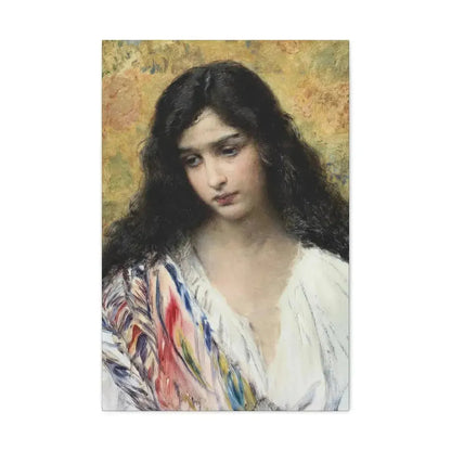 Konstantin Makovsky (1839-1915) Russian Beauty - Canvas Wall Art - The Sticker Space