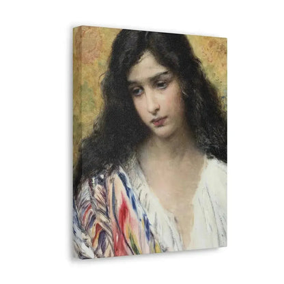 Konstantin Makovsky (1839-1915) Russian Beauty - Canvas Wall Art - The Sticker Space