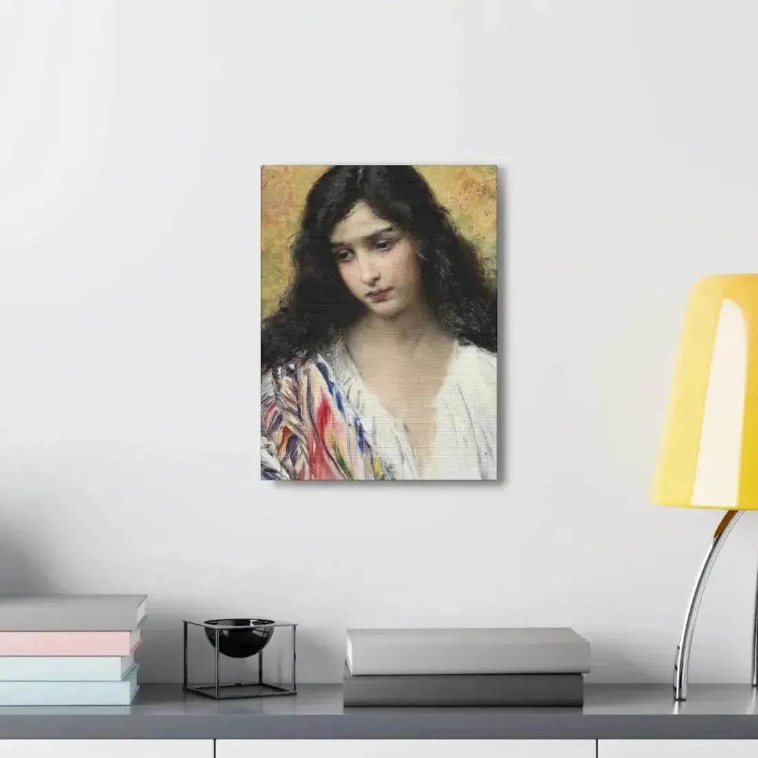 Konstantin Makovsky (1839-1915) Russian Beauty - Canvas Wall Art - The Sticker Space