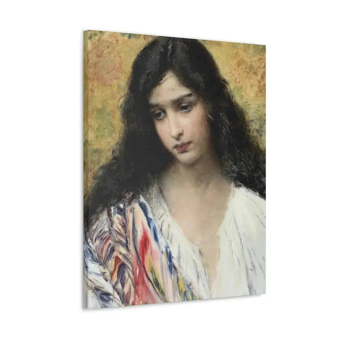 Konstantin Makovsky (1839-1915) Russian Beauty - Canvas Wall Art - The Sticker Space