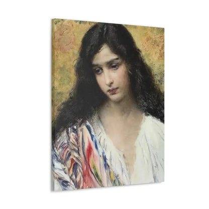 Konstantin Makovsky (1839-1915) Russian Beauty - Canvas Wall Art - The Sticker Space