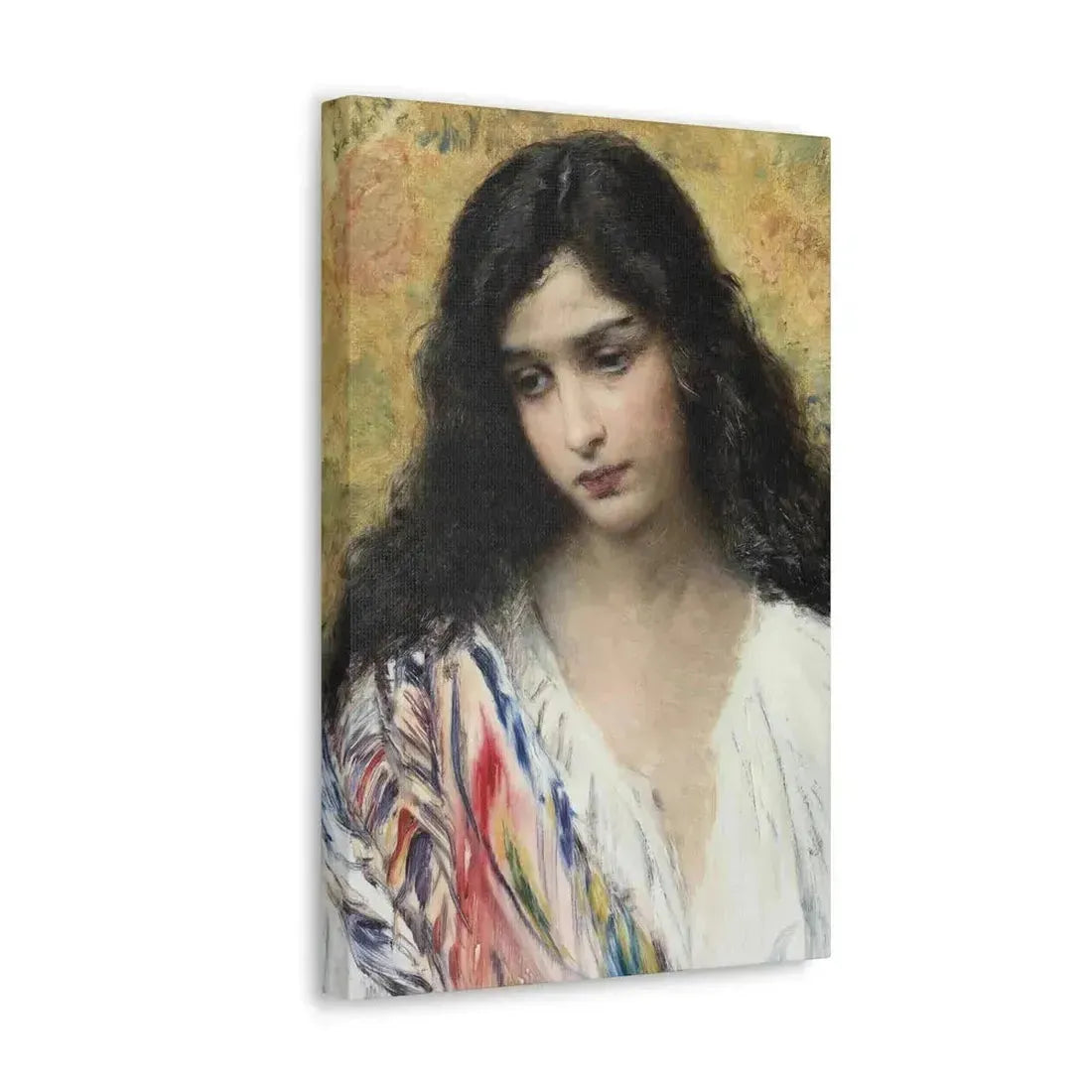 Konstantin Makovsky (1839-1915) Russian Beauty - Canvas Wall Art - The Sticker Space