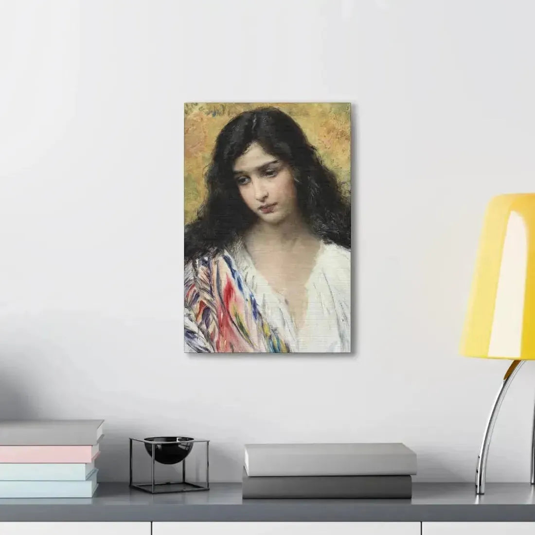 Konstantin Makovsky (1839-1915) Russian Beauty - Canvas Wall Art - The Sticker Space