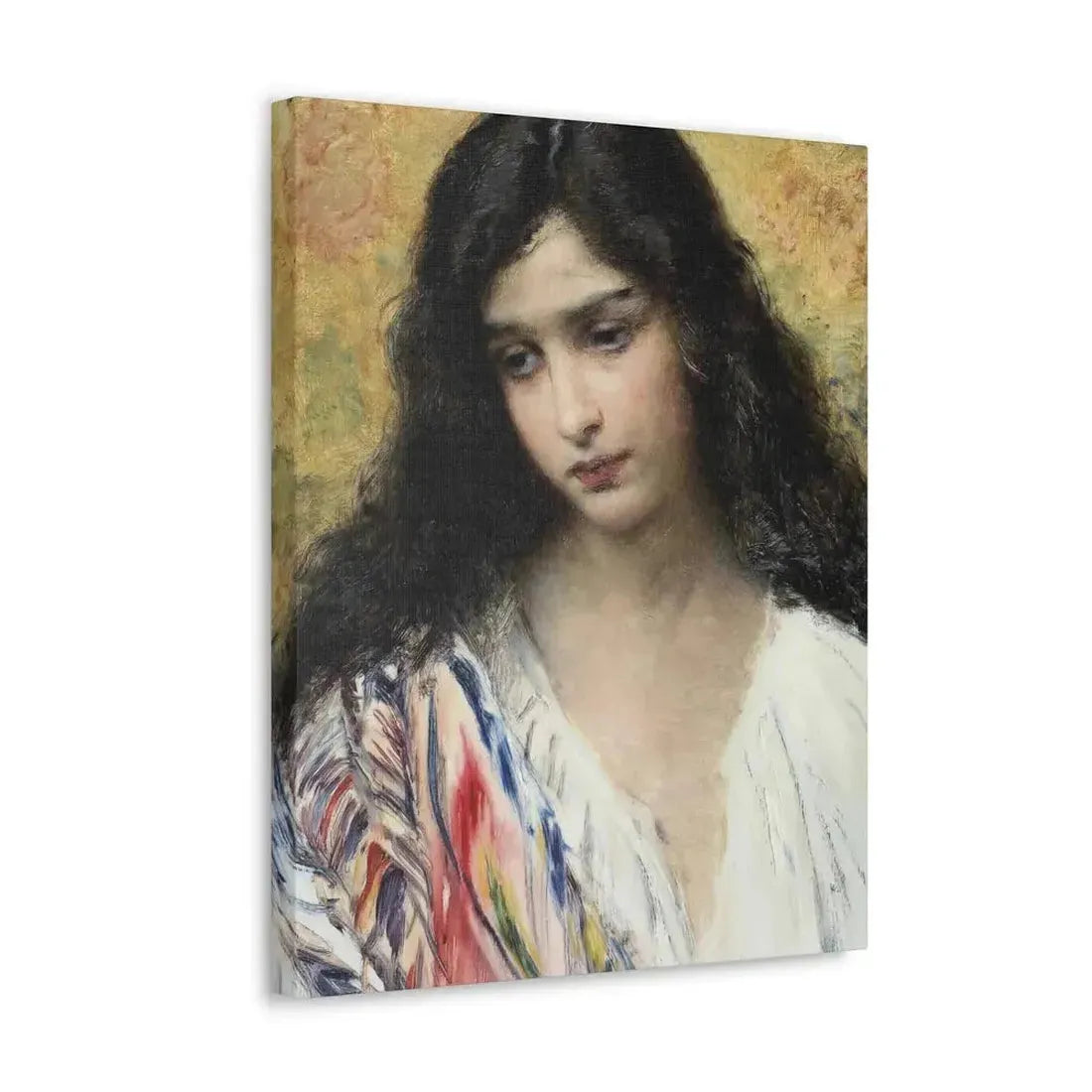 Konstantin Makovsky (1839-1915) Russian Beauty - Canvas Wall Art - The Sticker Space