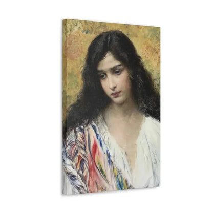 Konstantin Makovsky (1839-1915) Russian Beauty - Canvas Wall Art - The Sticker Space