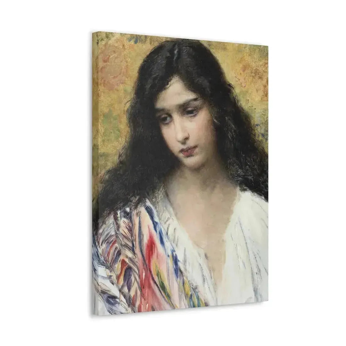 Konstantin Makovsky (1839-1915) Russian Beauty - Canvas Wall Art - The Sticker Space