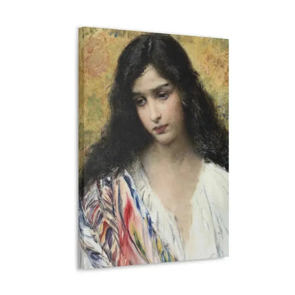 Konstantin Makovsky (1839-1915) Russian Beauty - Canvas Wall Art - The Sticker Space