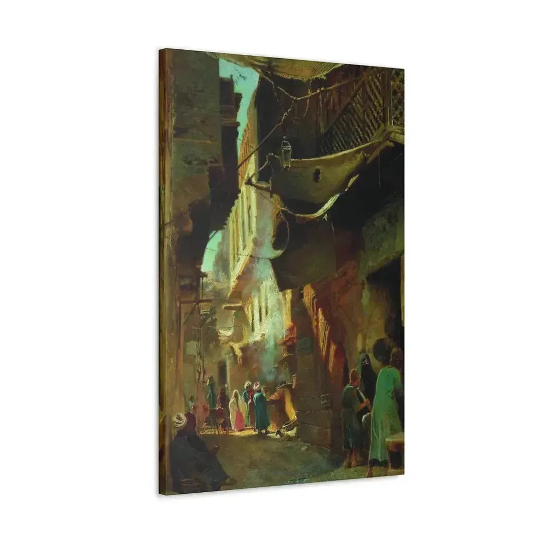 Konstantin Makovsky (1839-1915) Street in Cairo - 1873 - Canvas Wall Art - The Sticker Space