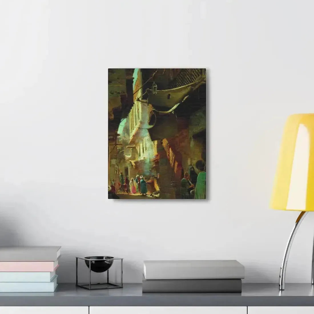 Konstantin Makovsky (1839-1915) Street in Cairo - 1873 - Canvas Wall Art - The Sticker Space