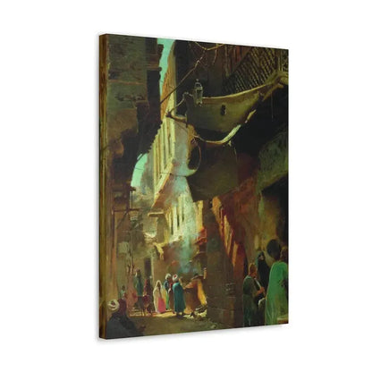 Konstantin Makovsky (1839-1915) Street in Cairo - 1873 - Canvas Wall Art - The Sticker Space