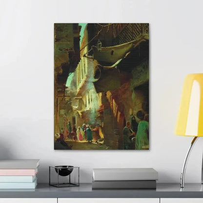 Konstantin Makovsky (1839-1915) Street in Cairo - 1873 - Canvas Wall Art - The Sticker Space