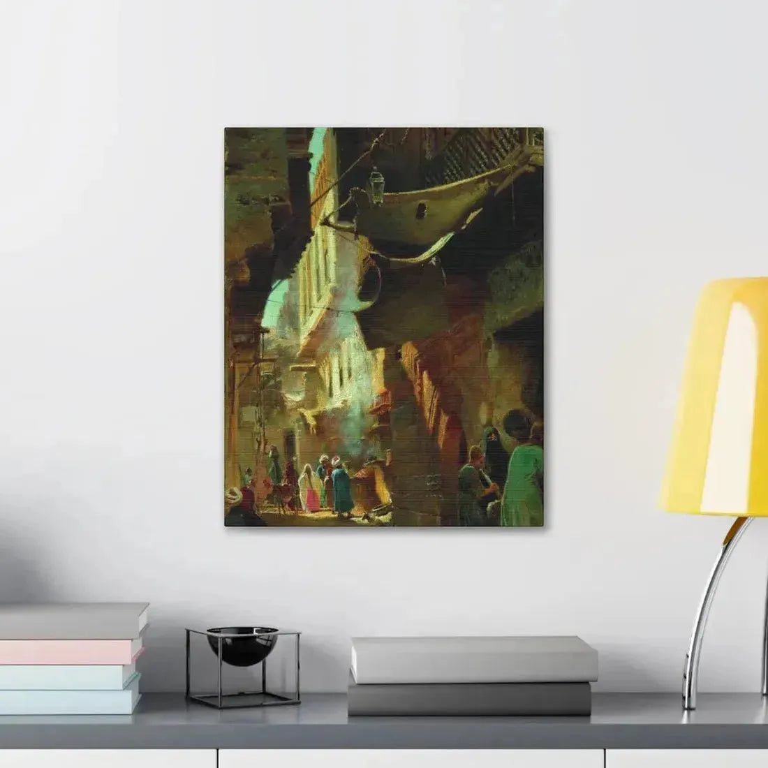 Konstantin Makovsky (1839-1915) Street in Cairo - 1873 - Canvas Wall Art - The Sticker Space
