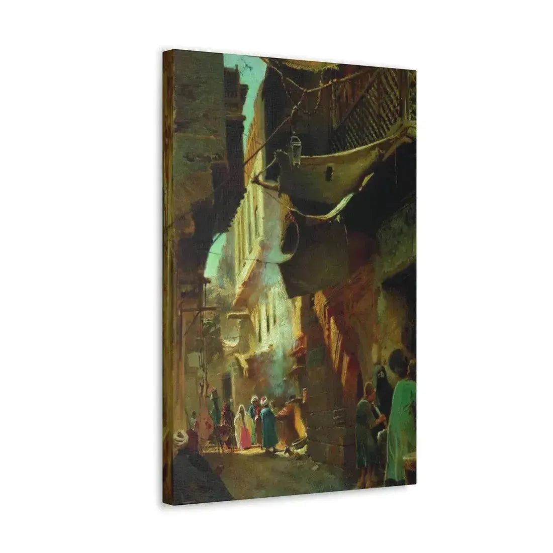 Konstantin Makovsky (1839-1915) Street in Cairo - 1873 - Canvas Wall Art - The Sticker Space