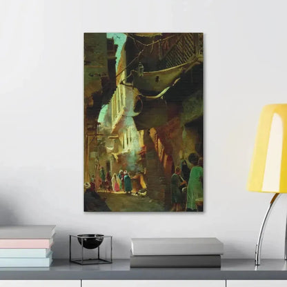 Konstantin Makovsky (1839-1915) Street in Cairo - 1873 - Canvas Wall Art - The Sticker Space