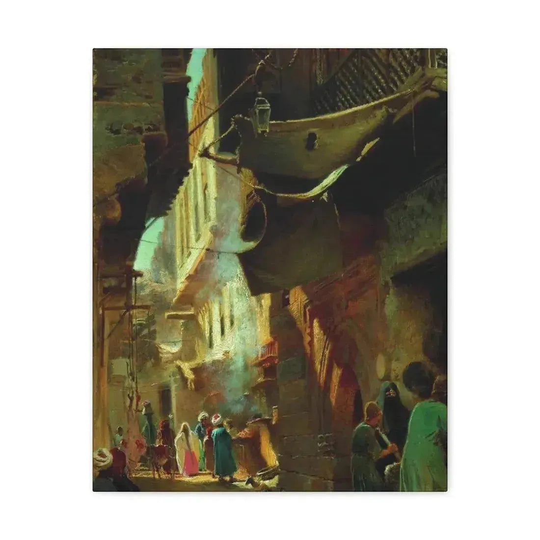 Konstantin Makovsky (1839-1915) Street in Cairo - 1873 - Canvas Wall Art - The Sticker Space