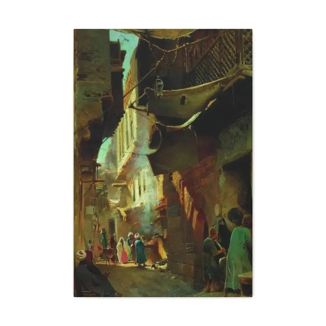 Konstantin Makovsky (1839-1915) Street in Cairo - 1873 - Canvas Wall Art - The Sticker Space