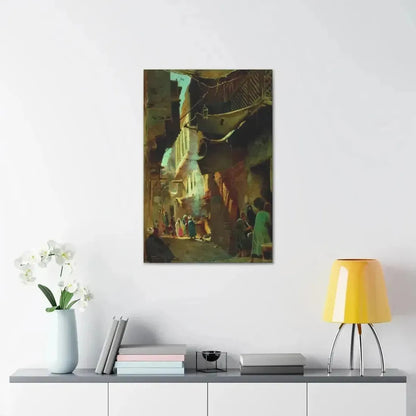 Konstantin Makovsky (1839-1915) Street in Cairo - 1873 - Canvas Wall Art - The Sticker Space