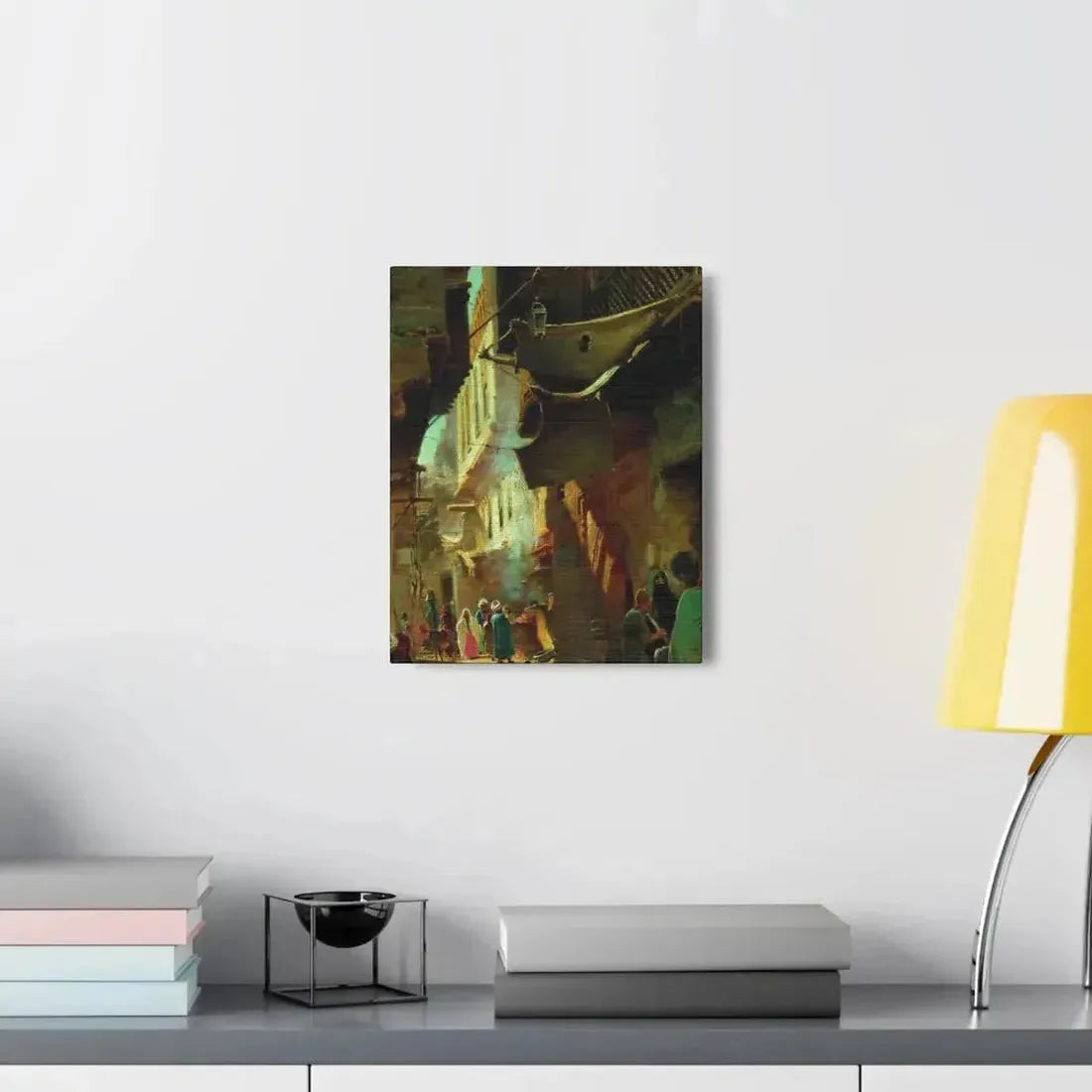 Konstantin Makovsky (1839-1915) Street in Cairo - 1873 - Canvas Wall Art - The Sticker Space