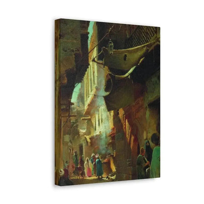 Konstantin Makovsky (1839-1915) Street in Cairo - 1873 - Canvas Wall Art - The Sticker Space