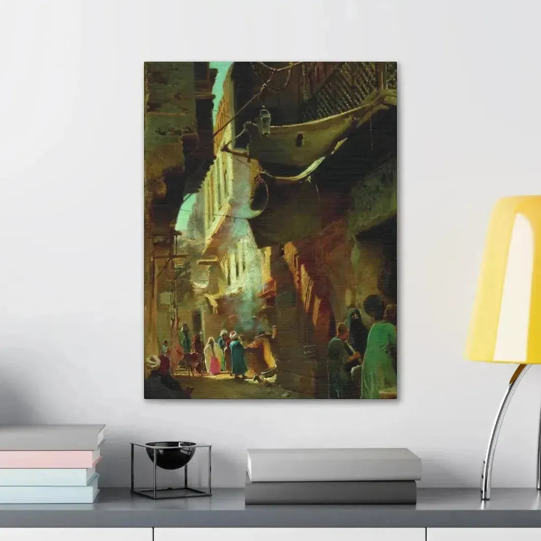 Konstantin Makovsky (1839-1915) Street in Cairo - 1873 - Canvas Wall Art - The Sticker Space