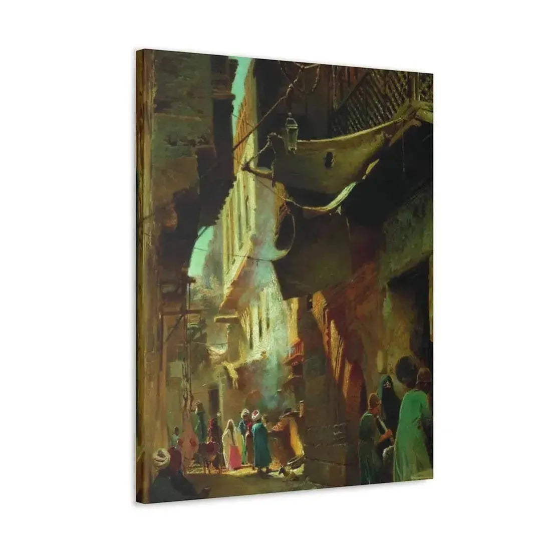 Konstantin Makovsky (1839-1915) Street in Cairo - 1873 - Canvas Wall Art - The Sticker Space