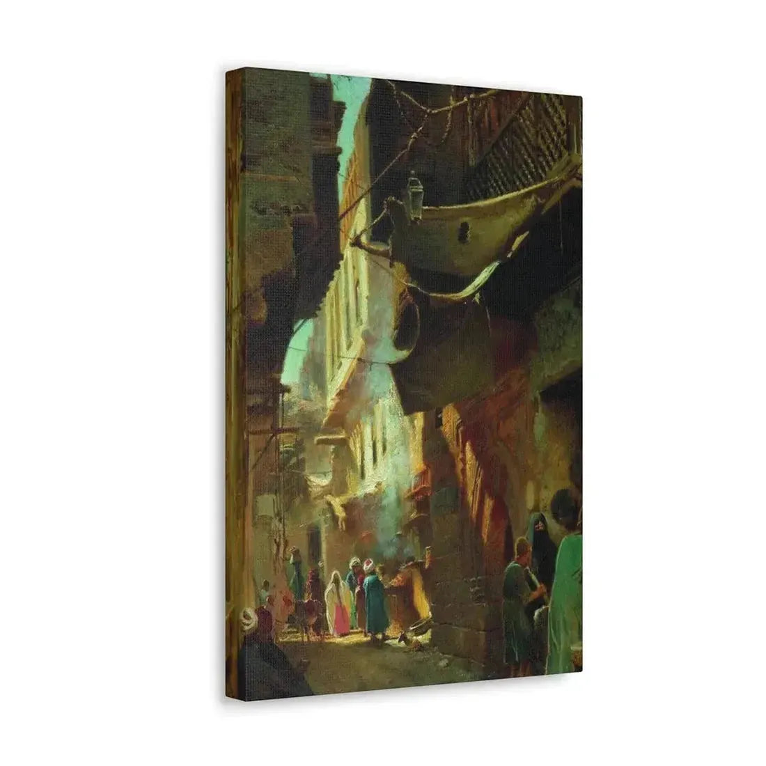 Konstantin Makovsky (1839-1915) Street in Cairo - 1873 - Canvas Wall Art - The Sticker Space