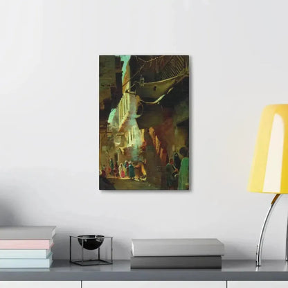 Konstantin Makovsky (1839-1915) Street in Cairo - 1873 - Canvas Wall Art - The Sticker Space