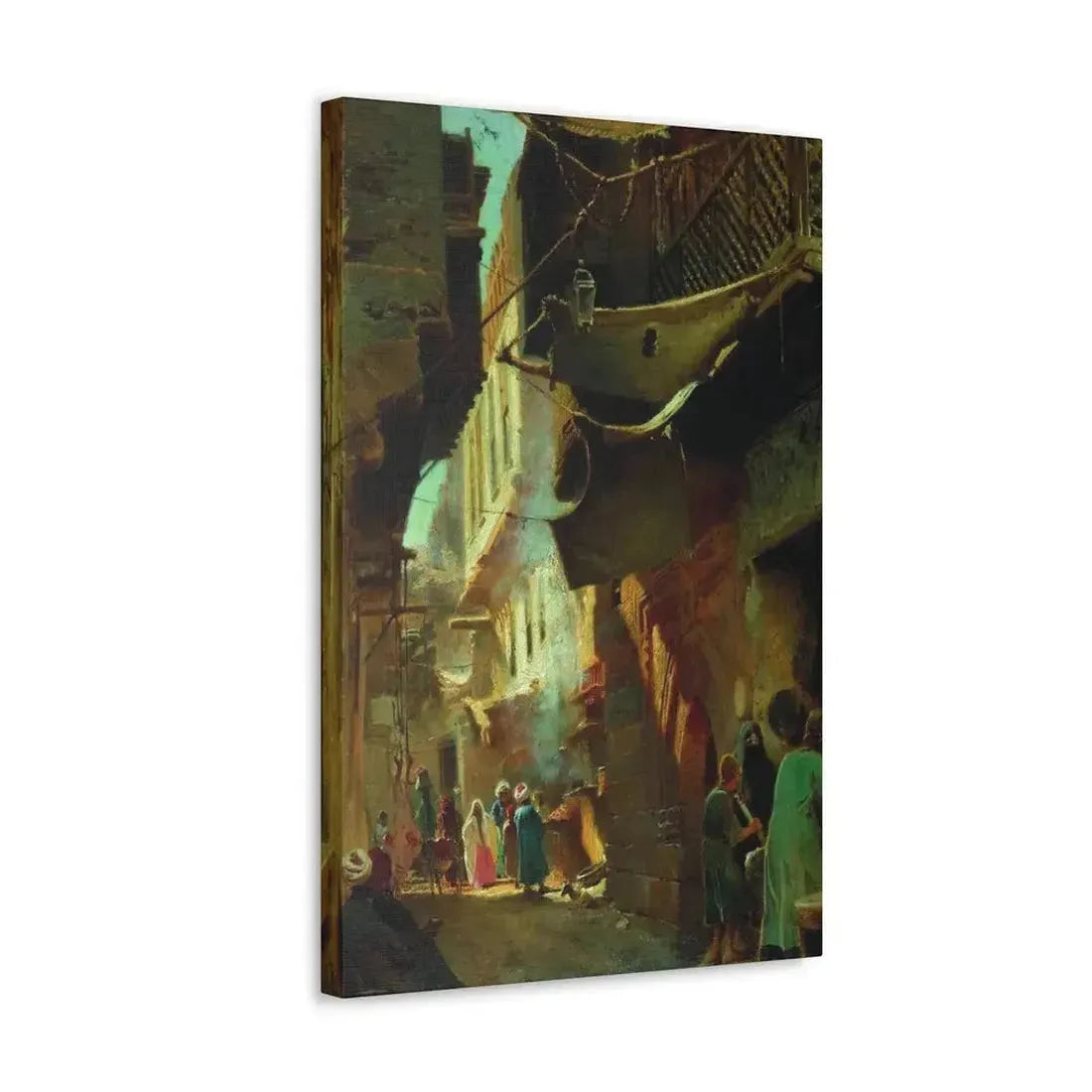 Konstantin Makovsky (1839-1915) Street in Cairo - 1873 - Canvas Wall Art - The Sticker Space