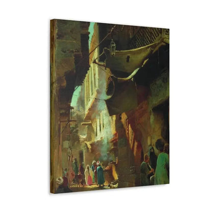Konstantin Makovsky (1839-1915) Street in Cairo - 1873 - Canvas Wall Art - The Sticker Space