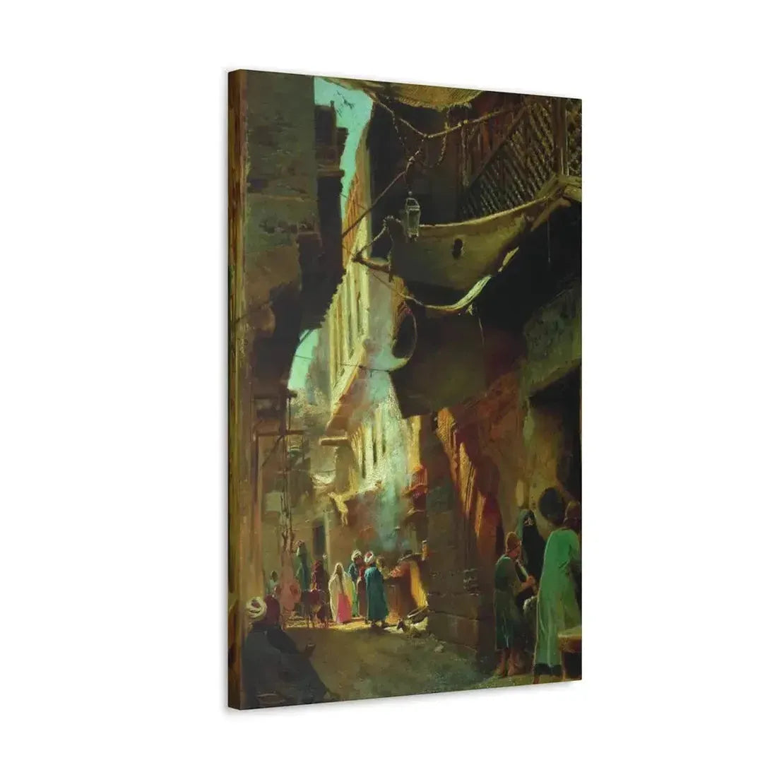 Konstantin Makovsky (1839-1915) Street in Cairo - 1873 - Canvas Wall Art - The Sticker Space