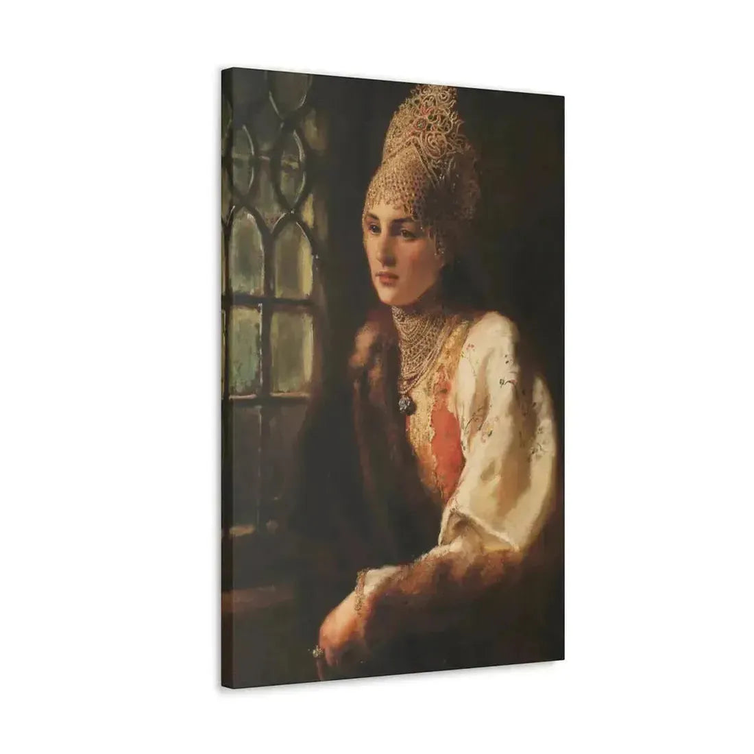 Konstantin Makovsky (1839-1915) The Boyarina - Canvas Wall Art - The Sticker Space