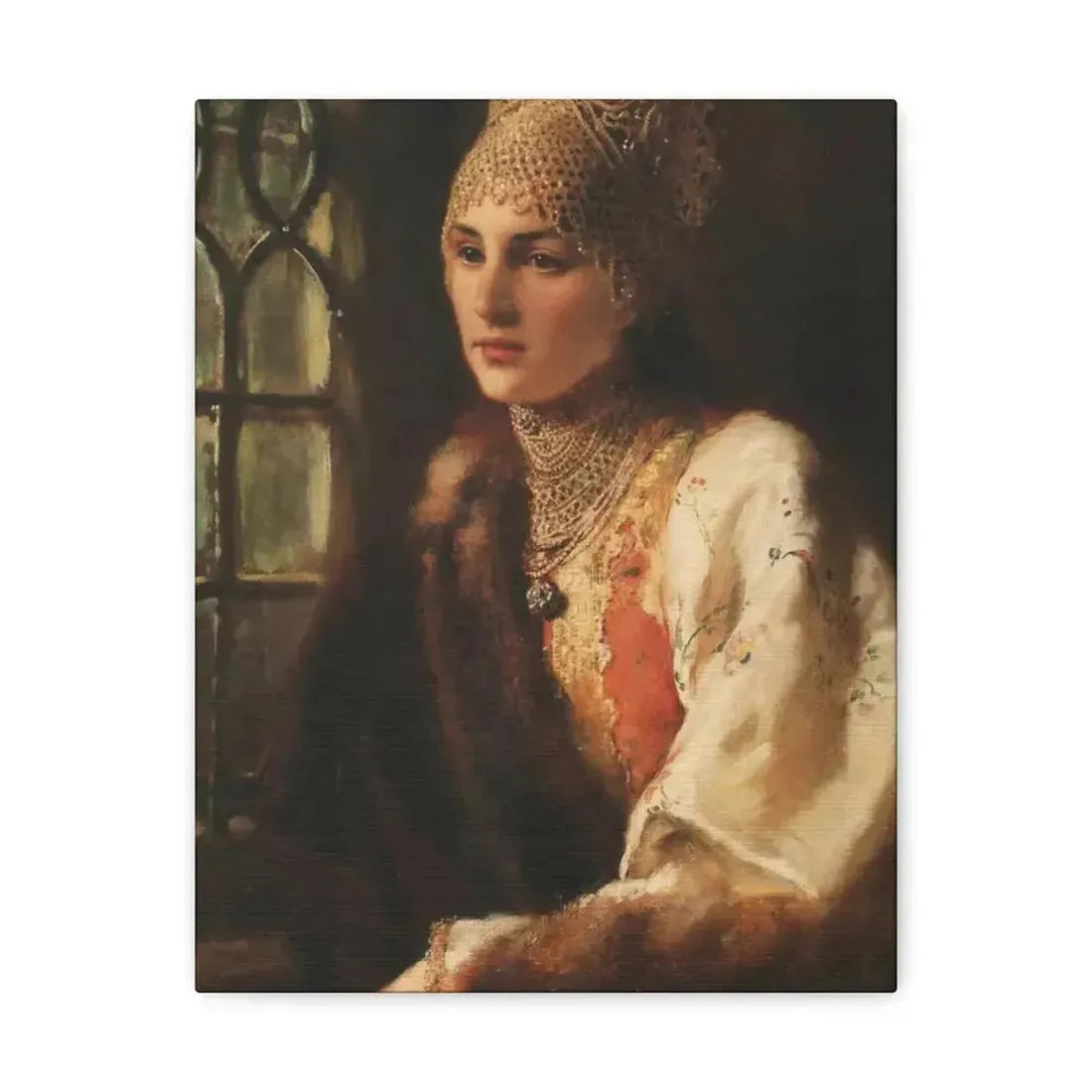 Konstantin Makovsky (1839-1915) The Boyarina - Canvas Wall Art - The Sticker Space