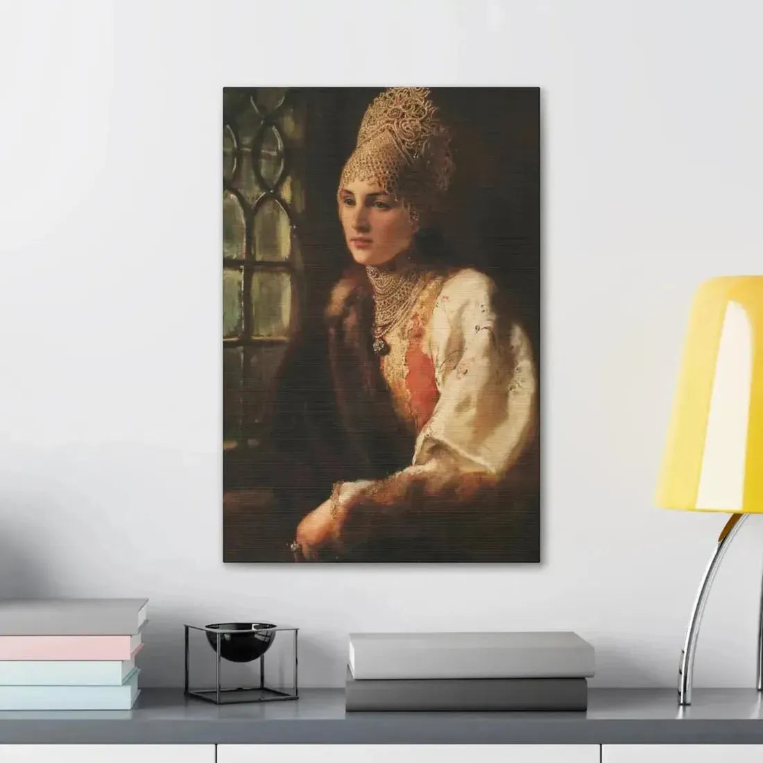Konstantin Makovsky (1839-1915) The Boyarina - Canvas Wall Art - The Sticker Space