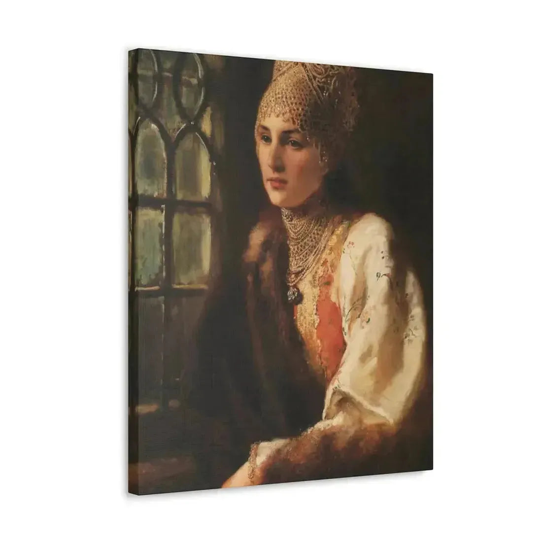 Konstantin Makovsky (1839-1915) The Boyarina - Canvas Wall Art - The Sticker Space