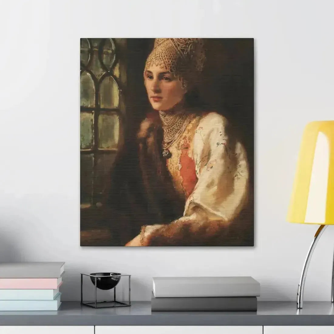 Konstantin Makovsky (1839-1915) The Boyarina - Canvas Wall Art - The Sticker Space