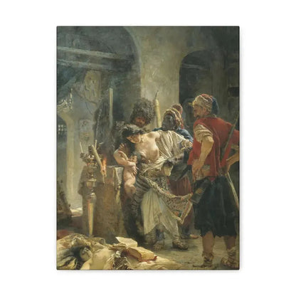 Konstantin Makovsky (1839-1915) The Bulgarian Martyresses - Canvas Wall Art 12″ x 16″ 1.25" - The Sticker Space