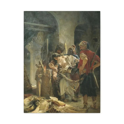 Konstantin Makovsky (1839-1915) The Bulgarian Martyresses - Canvas Wall Art 18″ x 24″ 1.25" - The Sticker Space