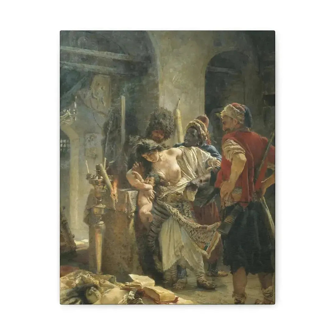 Konstantin Makovsky (1839-1915) The Bulgarian Martyresses - Canvas Wall Art - The Sticker Space