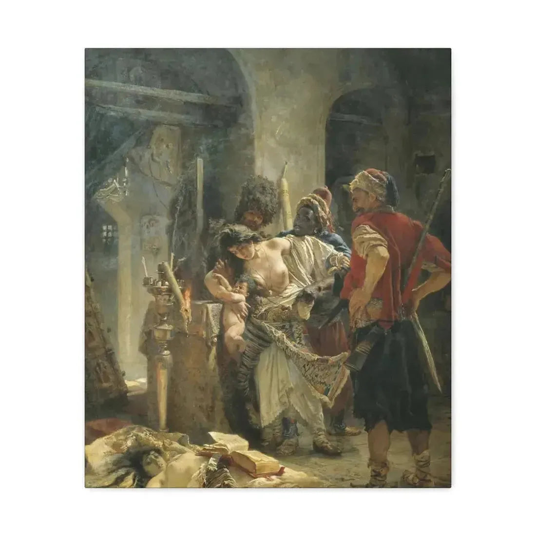 Konstantin Makovsky (1839-1915) The Bulgarian Martyresses - Canvas Wall Art - The Sticker Space